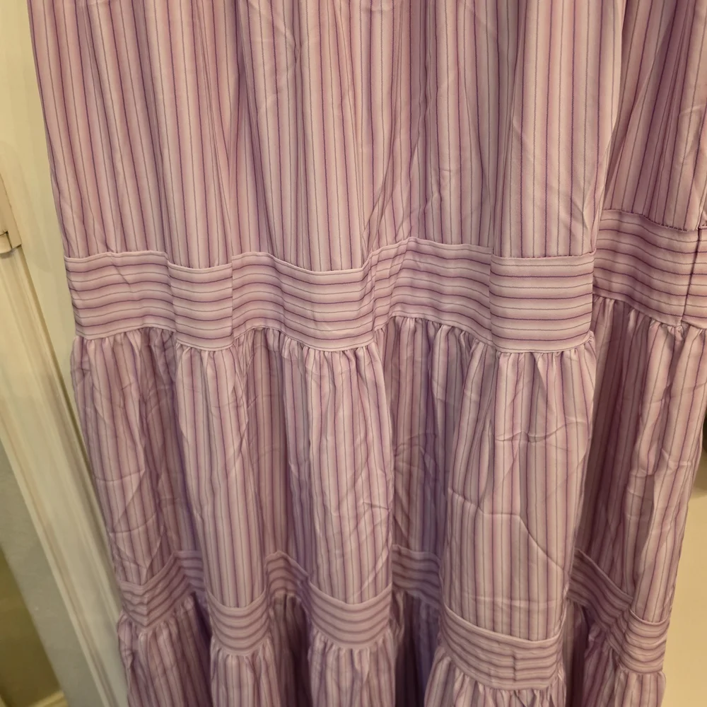 Lavender Striped Maxi Dress - Picture 3 of 3